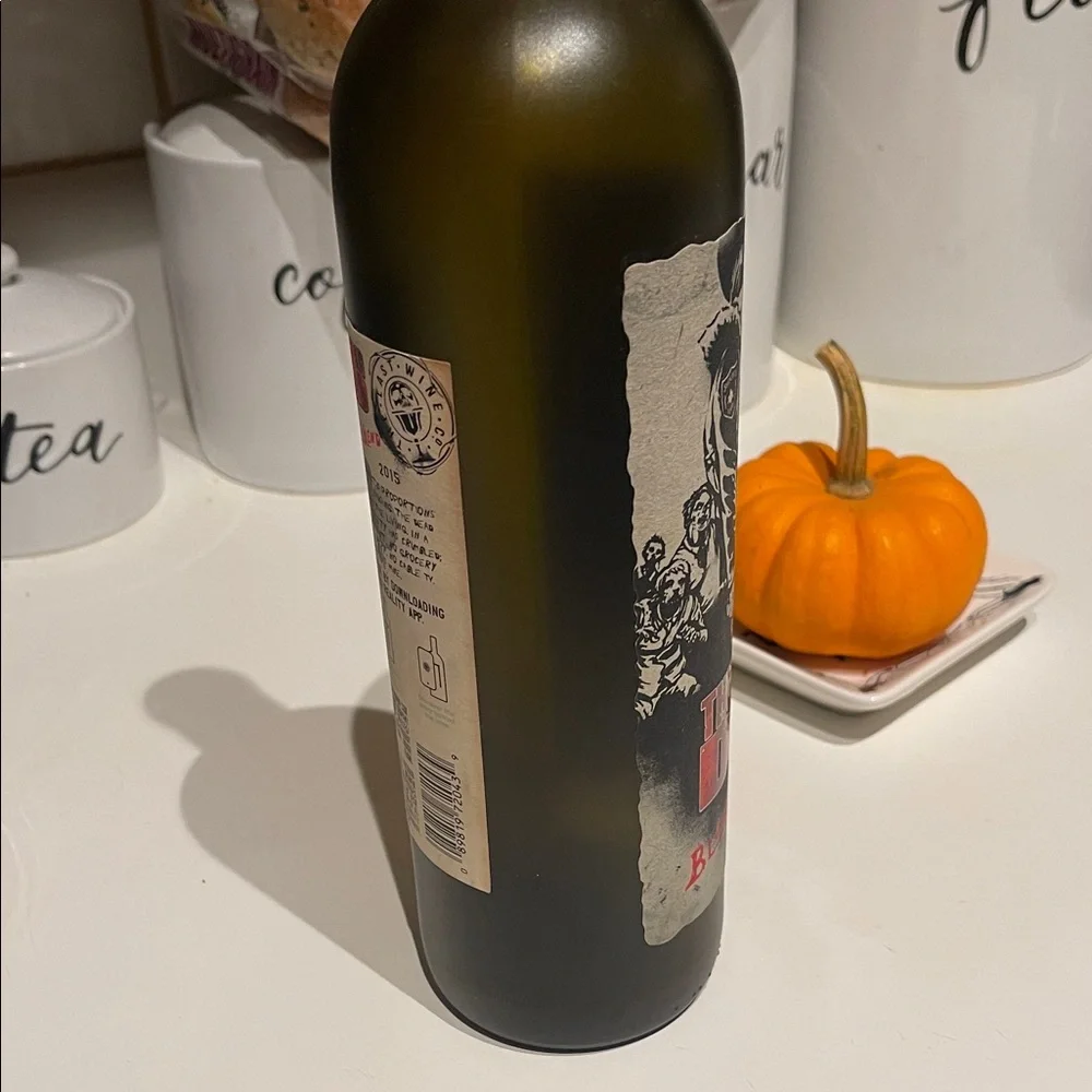 The Walking Dead Blood Red Blend Empty Wine Bottle - 2015 Edition